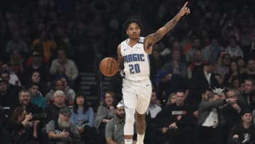 NEW YORK, NEW YORK - FEBRUARY 06: Markelle Fultz #20 of the Orlando Magic calls a play during the first half against the New York Knicks at Madison Square Garden on February 06, 2020 in New York City. NOTE TO USER: User expressly acknowledges and agrees that, by downloading and or using this photograph, User is consenting to the terms and conditions of the Getty Images License Agreement. (Photo by Sarah Stier/Getty Images)