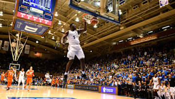 Duke basketball forward Zion Williamson (Photo by Lance King/Getty Images)