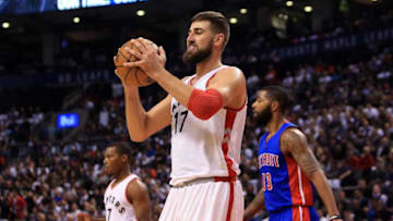 TORONTO, ON - OCTOBER 26: Jonas Valanciunas