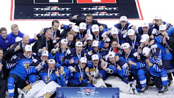 Team Finland poses for a team photo (Photo by Kevin Light/Getty Images)
