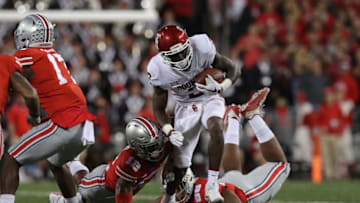 COLUMBUS, OH - SEPTEMBER 09: Jeff Badet #2 of the Oklahoma Sooners runs with the ball during the second half against the Ohio State Buckeyes at Ohio Stadium on September 9, 2017 in Columbus, Ohio. (Photo by Gregory Shamus/Getty Images)