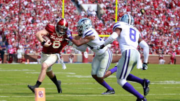 NORMAN, OK - OCTOBER 15: Quarterback Baker Mayfield
