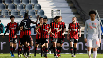 Eintracht Frankfurt handed Bayern Munich their third league defeat of the season. (Photo by Ronald Wittek - Pool/Getty Images)