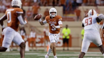 Quinn Ewers, Texas Football (Photo by Tim Warner/Getty Images)