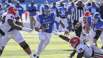 Kentucky Wildcats quarterback Joey Gatewood ( Credit: Katie Stratman-USA TODAY Sports)