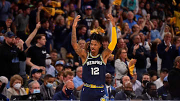 Ja Morant, Memphis Grizzlies. (Photo by Justin Ford/Getty Images)