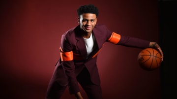 NEW YORK - JUNE 19: NBA Draft Prospect, Nickeil Alexander-Walker poses for portraits during media availability and circuit as part of the 2019 NBA Draft on June 19, 2019 at the Grand Hyatt New York in New York City. NOTE TO USER: User expressly acknowledges and agrees that, by downloading and/or using this photograph, user is consenting to the terms and conditions of the Getty Images License Agreement. Mandatory Copyright Notice: Copyright 2019 NBAE (Photo by Jesse D. Garrabrant/NBAE via Getty Images)