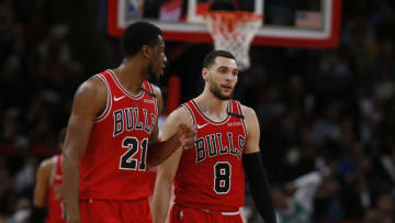 Thaddeus Young, Zach LaVine, Chicago Bulls (Photo by Nuccio DiNuzzo/Getty Images)