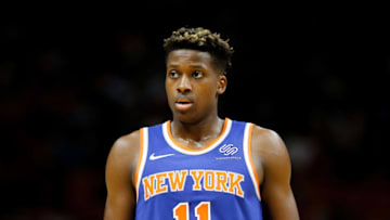 Frank Ntilikina Atlanta Hawks (Photo by Michael Reaves/Getty Images)