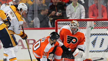 PHILADELPHIA, PA - OCTOBER 19: Michal Neuvirth