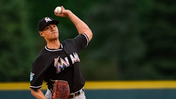 DENVER, CO - JUNE 22: Wei-Yin Chen #54 of the Miami Marlins pitches against the Colorado Rockies in the first inning of a game at Coors Field on June 22, 2018 in Denver, Colorado. (Photo by Dustin Bradford/Getty Images)