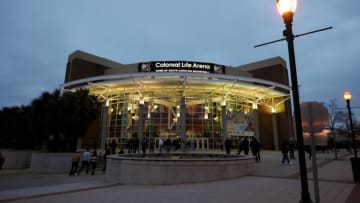 COLUMBIA, SC - MARCH 04: A general view outside Colonial Life Arena prior to a game between the Florida Gators and the South Carolina Gamecocks on March 4, 2014 in Columbia, South Carolina. (Photo by Lance King/Getty Images)