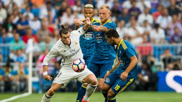 MADRID - AUGUST 27: Gareth Bale of Real Madrid in action during their La Liga match at the Santiago Bernabeu Stadium between Real Madrid and RC Celta de Vigo on 27 August 2016 in Madrid, Spain. (Photo by Power Sport Images/Getty Images)
