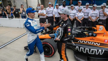 Alex Palou, Chip Ganassi Racing, and Pato O'Ward, Arrow McLaren SP, IndyCar