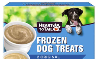 Heart to Tail Dog Ice Cream frozen dog treats at ALDI. Image courtesy ALDI