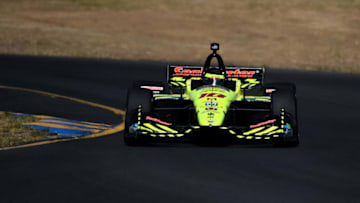 SONOMA, CA - SEPTEMBER 15: Sebastien Bourdais, driver of the #18 Dale Coyne Racing with Vasser-Sullivan Honda, on track during pracrtice for the Verizon IndyCar Series Sonoma Grand Prix at Sonoma Raceway on September 15, 2018 in Sonoma, California. (Photo by Jonathan Moore/Getty Images)