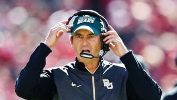 Nov 8, 2014; Norman, OK, USA; Baylor Bears head coach Art Briles during the game against the Oklahoma Sooners at Gaylord Family - Oklahoma Memorial Stadium. Mandatory Credit: Kevin Jairaj-USA TODAY Sports
