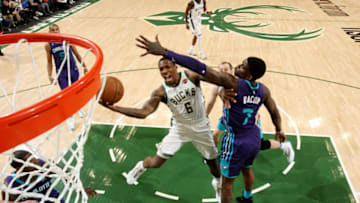 Charlotte Hornets Dwayne Bacon (Photo by Gary Dineen/NBAE via Getty Images).