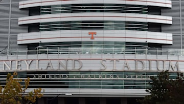 KNOXVILLE, TN - OCTOBER 11: General view of Neyland Stadium prior to a game between the Tennessee Volunteers and the Chattanooga Mocs on October 11, 2014 in Knoxville, Tennessee. Tennessee won the game 45-10. (Photo by Stacy Revere/Getty Images)