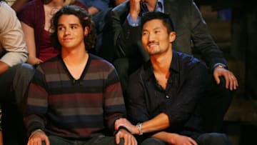 LOS ANGELES - DECEMBER 17: (L-R) Contestants Oscar 'Ozzy' Lusth and winner Yul Kwon attend the 'Survivor: Cook Islands' Finale at CBS Television City on December 17, 2006 in Los Angeles, California. (Photo by Frederick M. Brown/Getty Images)