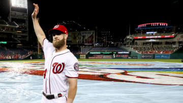 WASHINGTON, DC - SEPTEMBER 26: Bryce Harper #34 of the Washington Nationals (Photo by Rob Carr/Getty Images)