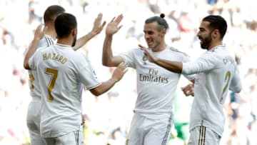 Real Madrid, Gareth Bake, Eden Hazard, Dani Carvajal (Photo by Burak Akbulut/Anadolu Agency via Getty Images)