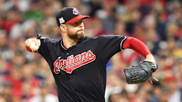 CLEVELAND, OH - OCTOBER 11: Corey Kluber