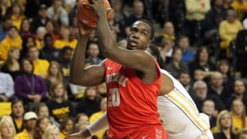 Jan 3, 2014; Richmond, VA, USA; Stony Brook Seawolves forward Jameel Warney (20) drives to the basket against the Virginia Commonwealth Rams at Stuart C. Siegel Center. Mandatory Credit: Peter Casey-USA TODAY Sports