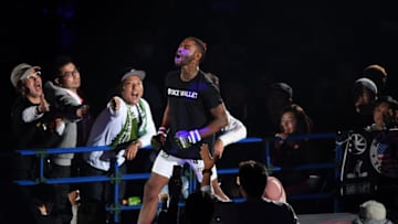SAITAMA, JAPAN - DECEMBER 31: Darrion Caldwell of United States enters the ring prior to the bout between Kyoji Horiguchi of Japan and Darrion Caldwell of Unites Stateys during the RIZIN. 14 at Saitama Super Arena on December 31, 2018 in Saitama, Japan. (Photo by Etsuo Hara/Getty Images)