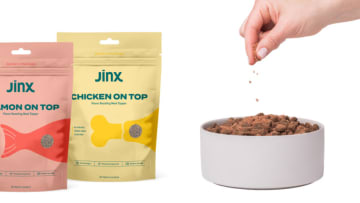 Exciting Meal Toppers and Dental Care for Pups from Jinx. Image courtesy Jinx