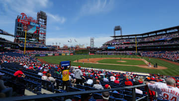 PHILADELPHIA, PA - MAY 10: A view of the field during a game between the Philadelphia Phillies and the Seattle Mariners at Citizens Bank Park on May 10, 2017 in Philadelphia, Pennsylvania. The Mariners won 11-6. (Photo by Hunter Martin/Getty Images)