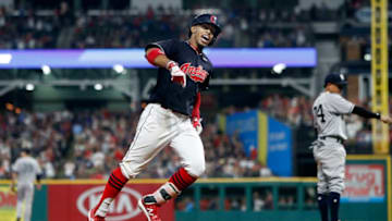 CLEVELAND, OH - AUGUST 03: Francisco Lindor