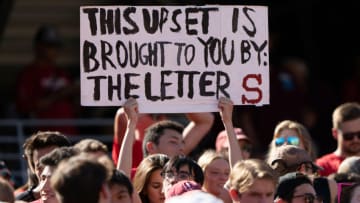 Stanford Cardinal fan vs. Oregon. (Stan Szeto-USA TODAY Sports)