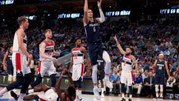 Kristaps Porzingis, Washington Wizards. (Photo by Tom Pennington/Getty Images)