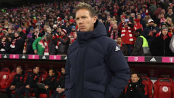 Bayern Munich head coach Julian Nagelsmann at Allianz Arena against FC Koln.(Photo by Alexander Hassenstein/Getty Images)