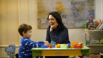 CHICAGO MED -- "Lemons and Lemonade" Episode 308 -- Pictured: Ari Morgan as Owen Manning, Torrey DeVitto as Natalie Manning -- (Photo by: Elizabeth Sisson/NBC)