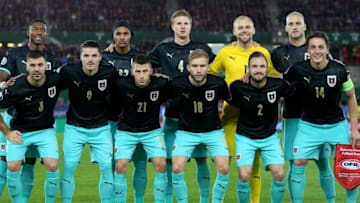 Austria team photo (Photo by Thomas Pichler/SEPA.Media /Getty Images)