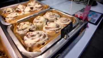 Freshly baked cinnamon rolls are ready for purchase at Cinnabon inside Pilot Travel Center in Holland.Cinnabon 2
