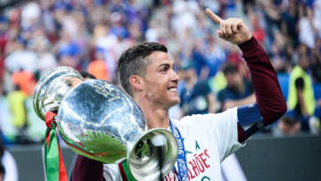 Cristiano Ronaldo of Portugal during the European Championship Final between Portugal and France at Stade de France on July 10, 2016 in Paris, France. (Photo by Nolwenn Le Gouic/Icon Sport) (Photo by Nolwenn Le Gouic/Icon Sport via Getty Images)