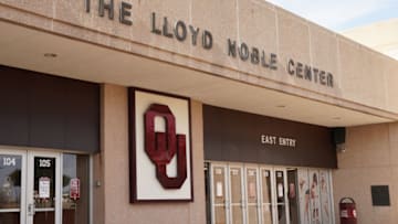 NORMAN, OKLAHOMA - DECEMBER 07: A exterior view of the Lloyd Noble Center before a women's college basketball game between the Oklahoma Sooners and the Eastern Michigan Eagles at the Lloyd Noble Center on December 7, 2021 in Norman, Oklahoma. (Photo by Mitchell Layton/Getty Images)