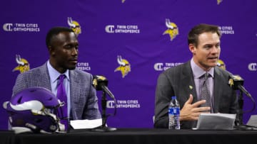 Kwesi Adofo-Mensah, Kevin O'Connell, Minnesota Vikings. (Photo by David Berding/Getty Images)