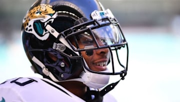 MIAMI, FLORIDA - DECEMBER 23: Jalen Ramsey #20 of the Jacksonville Jaguars warms up prior to their game against the Miami Dolphins at Hard Rock Stadium on December 23, 2018 in Miami, Florida. (Photo by Mark Brown/Getty Images)
