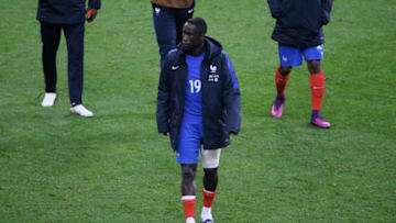 PARIS, FRANCE - OCTOBER 07: Bacary Sagna of France is injured during the Qualifying Groupe A FIFA World Cup 2018 between France and Bulgaria at Stade de France on October 07, 2016 in Paris, France. (Photo by Xavier Laine/Getty Images)