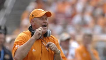Tennessee coach Phillip Fulmer during the 2007 Outback Bowl between Penn State and Tennessee at Raymond James Stadium in Tampa, Florida on January 1, 2007. (Photo by A. Messerschmidt/Getty Images) *** Local Caption ***