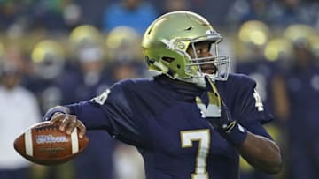 SOUTH BEND, IN - NOVEMBER 04: Brandon Wimbush