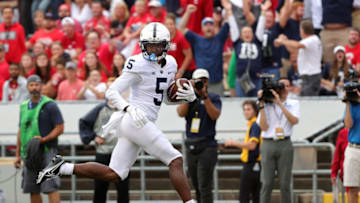 Jahan Dotson #5 of the Penn State Nittany Lions (Photo by Stacy Revere/Getty Images)