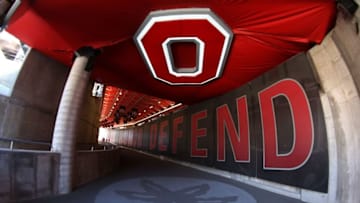 Apr 16, 2016; Columbus, OH, USA; A general view of the Ohio State player tunnel at the Ohio State Spring Game at Ohio Stadium. Mandatory Credit: Aaron Doster-USA TODAY Sports
