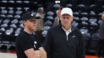 Ryan Smith, Danny Ainge - Mandatory Credit: Rob Gray-USA TODAY Sports