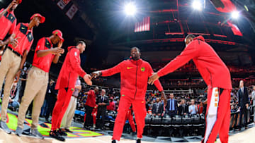 Dewayne Dedmon #14 of the Atlanta Hawks (Photo by Scott Cunningham/NBAE via Getty Images)