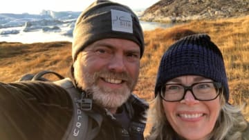 Rainn Wilson and Gail Whiteman for Climate Basecamp, photo provided by Climate Basecamp